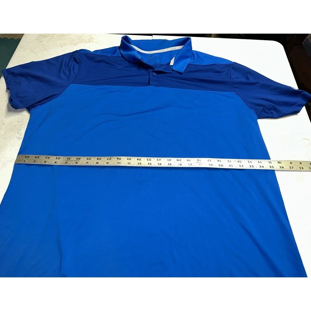 Nike Blue Color Block‎ Dri Fit Golf Short Sleeve Men's Size 2XL Polo Shirt